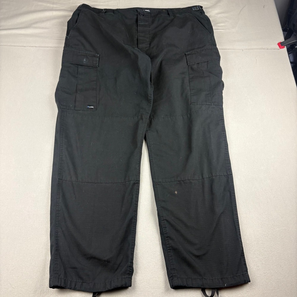 LA Police Gear LAPG BDU Cargo Pants Mens XL Regular Black Ripstop Tactical Work